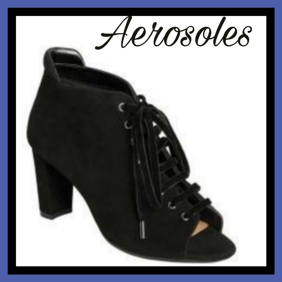 AEROSOLES Shoes - New Aerosoles Heelrest Black Leather Heels